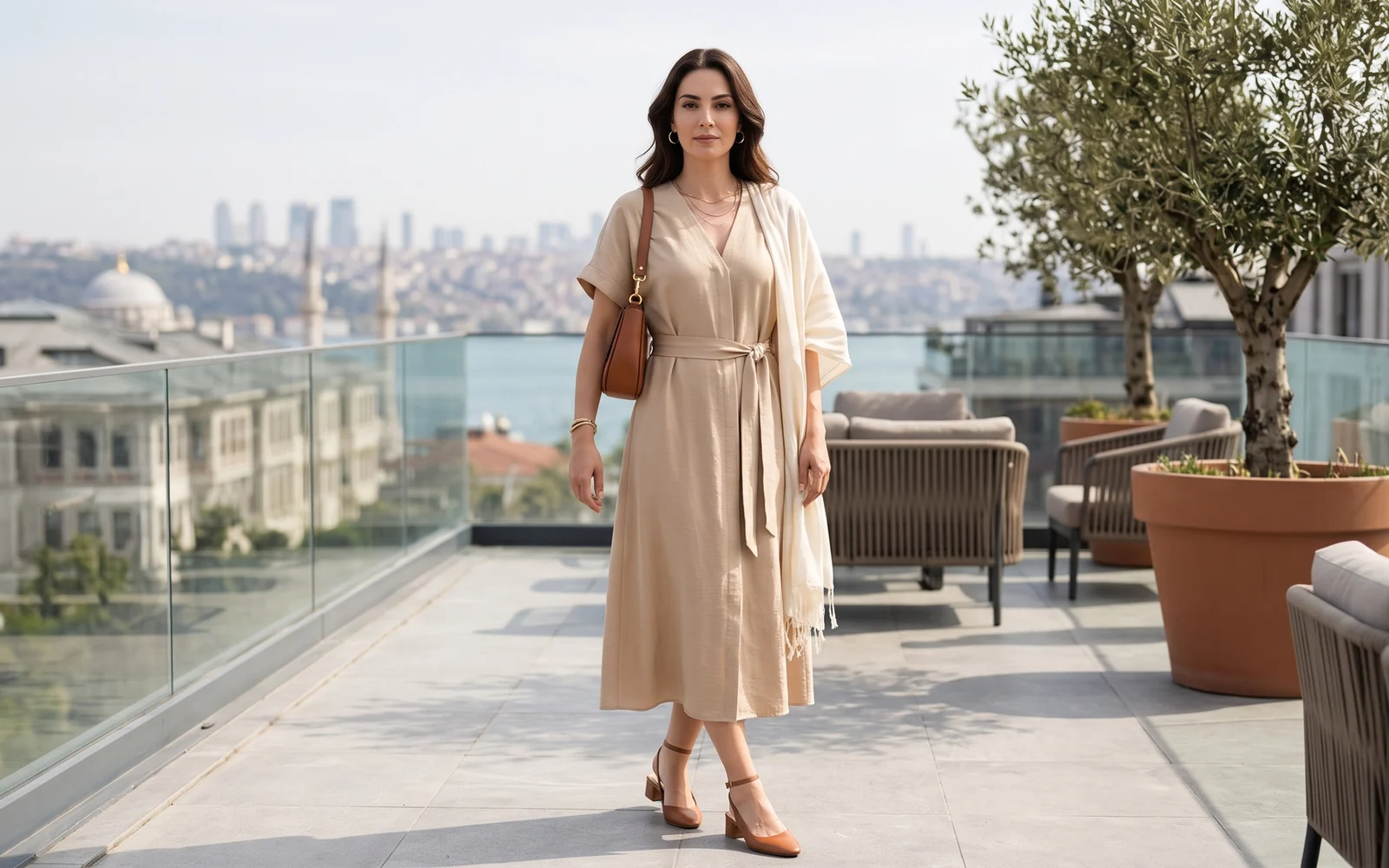 Bej elbise nasıl kombinlenir?